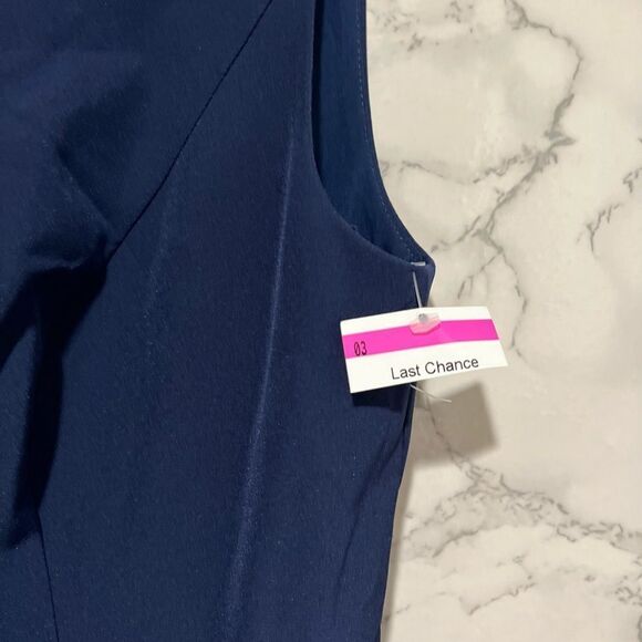 Kay Unger Raven Draped Sheath Midi Dress - Picture 5 of 16